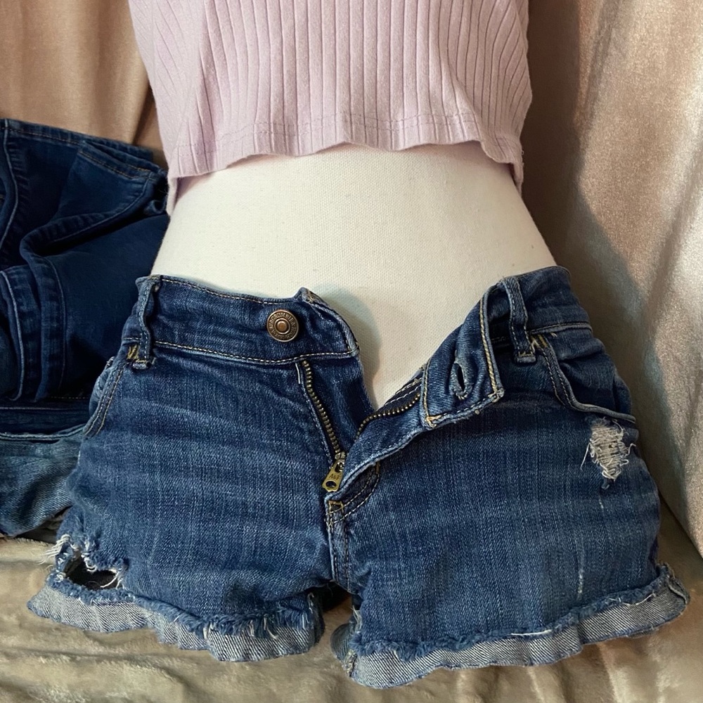 Abercrombie and Fitch jean short shorts size 4 w27